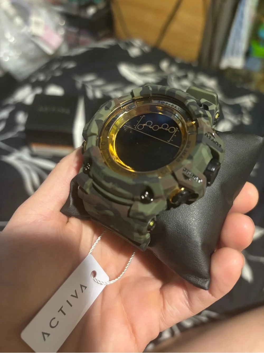 Activa X Invicta Digital Unisex Watch - 50mm, Army Green, Camouflage-ACW8082-021